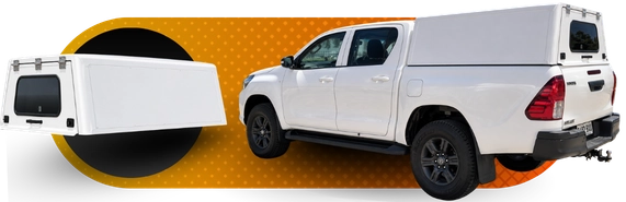 Double cab steel canopy
